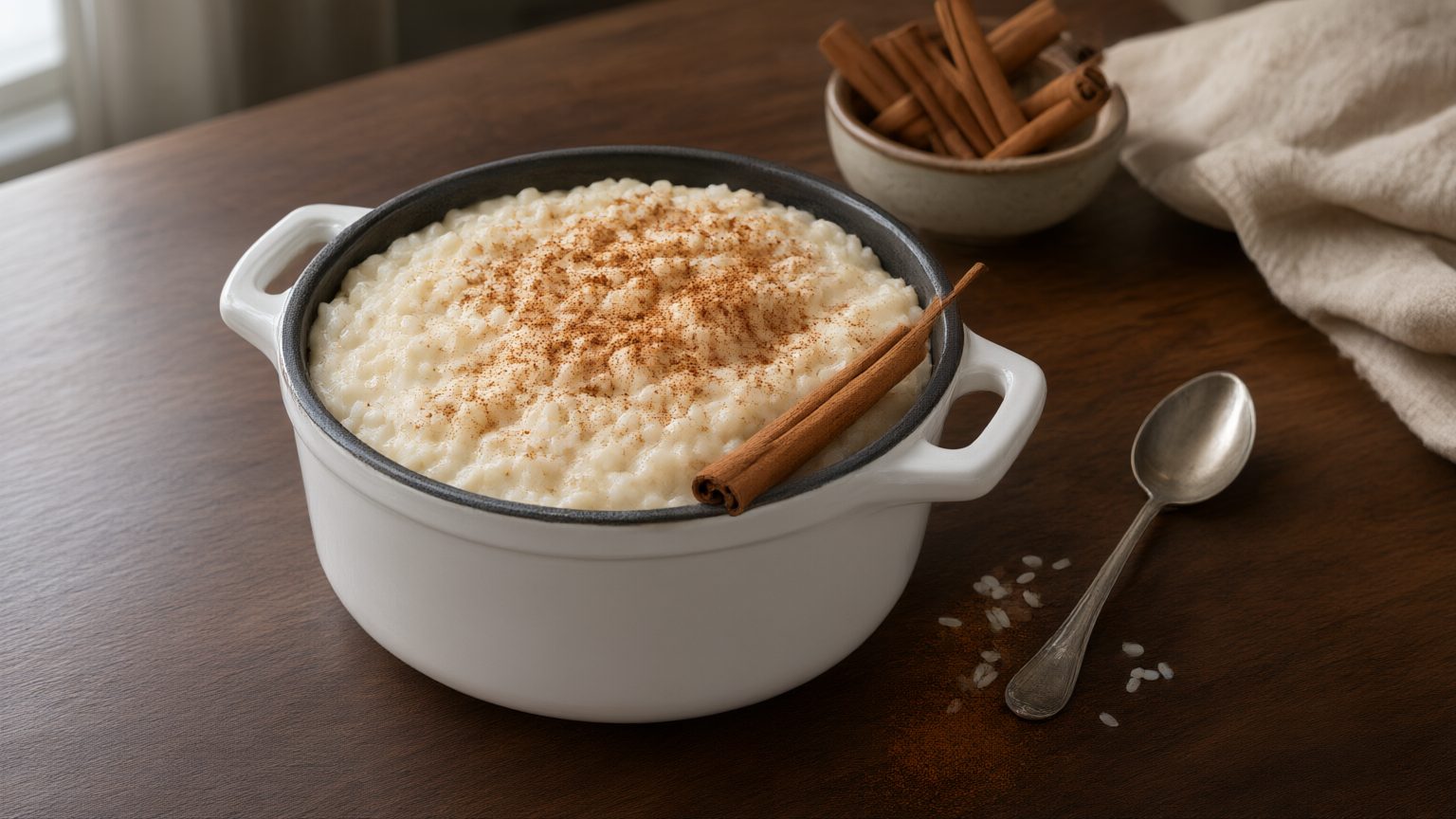 Arroz con leche en cocotte