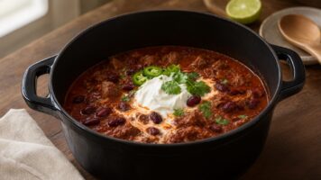 Chili con carne en cocotte