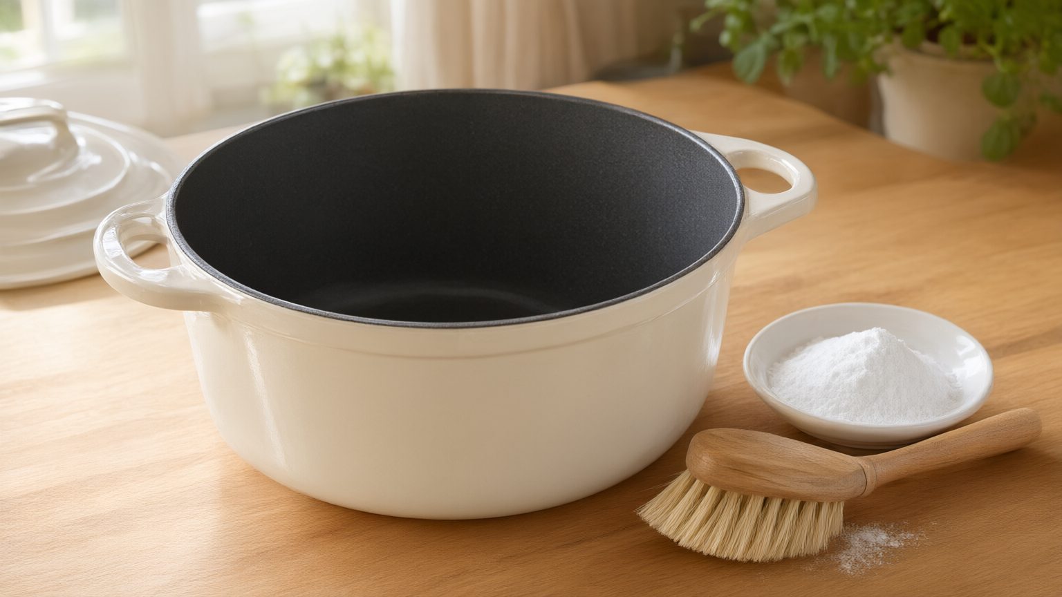 Cómo limpiar una cocotte esmaltada: manchas, quemados y restos pegados