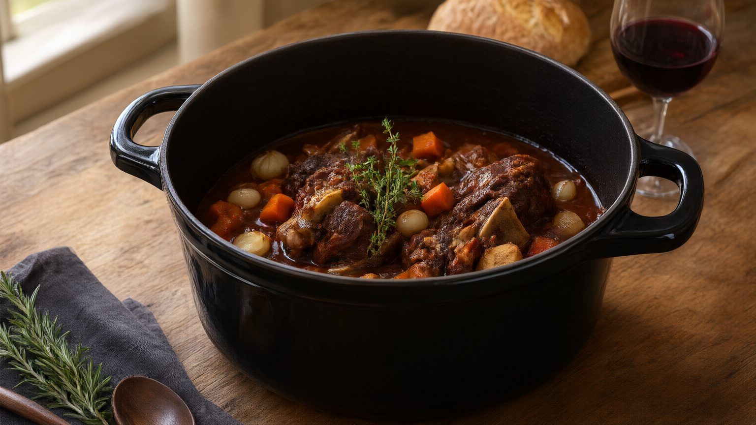 Rabo de toro en cocotte
